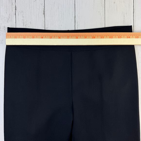 The Row Black Relma Stretch-Scuba Skinny Leggings Ankle Crop Pant Size Large - Picture 14 of 16